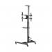 Filex Mobile TV Stand Height Adjustable for 37-70 Inch Flat Panel Screens Black 809148 BB10764