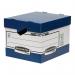 Fellowes Bankers Box Heavy Duty Ergo Box BlueWhite (Pack of 10) 0038801 BB43597