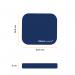 Fellowes Mousepad with Microban Antibacterial Protection Blue 5933805 BB44011