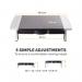 Fellowes Office Suites Standard Monitor Riser BlackSilver 8031101 BB47097