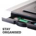 Fellowes Office Suites Standard Monitor Riser BlackSilver 8031101 BB47097