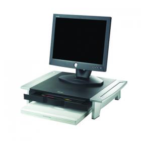 Fellowes Office Suites Standard Monitor Riser Black/Silver 8031101 BB47097