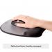 Fellowes Memory Mouse Pad with Wristrest Black/Silver 9175801 BB49780