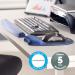 Fellowes Memory Foam Keyboard Wrist Support Sapphire Blue 9178401 BB50339