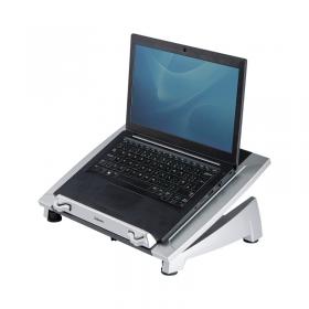 Fellowes Office Suites Height Adjustable Laptop Stand Plus BlackSilver 8036701 BB50460