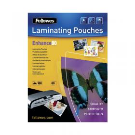 Fellowes A4 Enhance Laminating Pouch Matte (Pack of 100) 5452101 BB52233