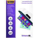 Fellowes A4 Enhance Laminating Pouch Matte (Pack of 100) 5452101 BB52233