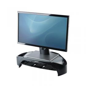 Fellowes Smart Suites Height Adjustable Monitor Riser BlackSilver 8020801 BB52665