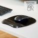 Fellowes Crystal Gel Mouse Pad And Wristrest Black 9112101 BB52717