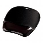 Fellowes Crystal Gel Mouse Pad And Wrist Support Black 9112101 BB52717