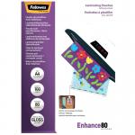 Fellowes A4 Self Adhesive Enhance Laminating Pouches(Pack of 100)53022 BB53022