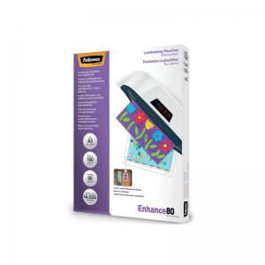 Fellowes Enhance80 Self Adhesive Laminating Pouch A3 160 Micron Total