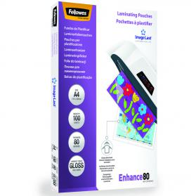 Fellowes A4 Laminating Pouch 160 Micron (Pack of 100) 55306101 BB53061