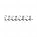 Fellowes Wire Binding Combs 6mm Black (Pack of 100) 53218 BB53218
