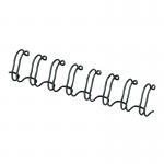 This image shows a pack of 100 black 10mm Fellowes wire binding combs, also known as Fellowes binding wires. The combs are neatly stacked and packaged, with the Fellowes logo and product information clearly visible on the packaging.