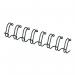 This image shows a pack of 100 black 10mm Fellowes wire binding combs, also known as Fellowes binding wires. The combs are neatly stacked and packaged, with the Fellowes logo and product information clearly visible on the packaging.