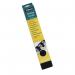 In the picture, a pack of 100 Fellowes A4 Plastic Binding Combs in black can be seen. Each comb is 16mm thick and has the Fellowes logo imprinted on it. The combs are neatly stacked and ready to be used for binding documents and presentations.