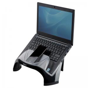 Image of Fellowes Smart Suites Laptop Riser with USB Hub BlackClear 8020201