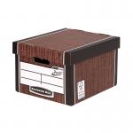 Bankers Box Premium Classic Box Wood Grain (5 Pack) 7250513 BB57825