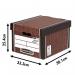 Bankers Box Premium Classic Box Wood Grain (5 Pack) 7250513 BB57825