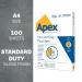 Fellowes Apex A4 Laminating Pouches Clear (Pack of 100) 6003301 BB58486