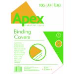 Fellowes Apex A4 Leatherboard Covers Black (Pack of 100) 6501001 BB58506