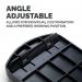 Fellowes Premium Gel Adjustable Mouse PadWrist Support Black 9374001 BB58910