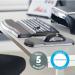 Fellowes Premium Gel Adjustable Mouse PadWrist Support Black 9374001 BB58910