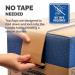 Bankers Box SmoothMove Fastfold Removal Box Large 85 Litre BrownBlue (Pack of 5) 6205301 BB60704