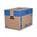 Fellowes Bankers SmoothMove Prime Box 127L XL Brown/Blue (Pack of 5) 6205401 BB60705