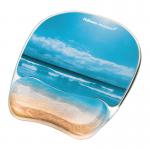 Fellowes Mousepad Wrist Support Sandy Beach Design 9179301 BB62231