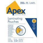 Fellowes Apex A4 Light Duty Laminating Pouch (Pack of 200) 6005301 BB62400
