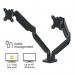 Fellowes Platinum Series Dual Monitor Arm Black 8042501 BB71696