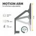 Fellowes Platinum Series Dual Monitor Arm Black 8042501 BB71696