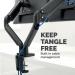 Fellowes Platinum Series Dual Monitor Arm Black 8042501 BB71696