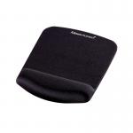 Fellowes Plush Touch Mousepad Wristrest Black 9252003 BB71891