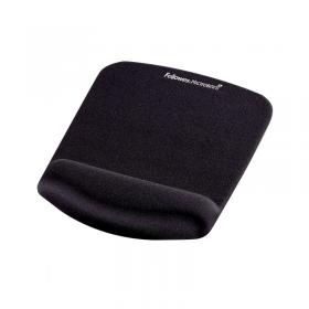 Fellowes Plush Touch Mousepad Wristrest Black 9252003 BB71891