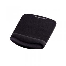 Fellowes Plush Touch Mousepad Wrist Support Black 9252003 BB71891