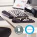 Fellowes Plush Touch Mousepad Wrist Support Black 9252003 BB71891