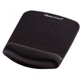 Fellowes Plush Touch Mousepad Wristrest Black 9252003 BB71891