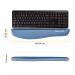 Fellowes Plushtouch Blue Keyboard Wrist Support 9287402 BB71894
