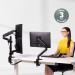 Fellowes Platinum Series Dual Stacking Monitor Arm 8043401 BB72797