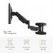 Fellowes Single Arm Wall Mount Monitor Arm 8043501 BB72798