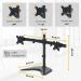 Fellowes Professional Series Free Standing Dual Horizontal Monitor Arm 8043701 BB72800