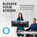 Fellowes Seasa Freestanding Dual Horizontal Monitor Arm 8043701 BB72800
