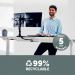 Fellowes Seasa Freestanding Dual Horizontal Monitor Arm 8043701 BB72800