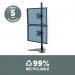 Fellowes Seasa Freestanding Dual Stacking Monitor Arm 8044001 BB72806