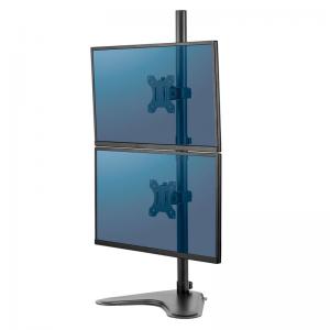 Fellowes Professional Series Free Standing Dual Vertical Monitor Arm