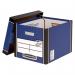 Fellowes Bankers Box Premium Presto Storage Box Blue/White (Pack of 10) 7260603 BB729