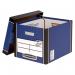 Fellowes Bankers Box Premium Presto Storage Box BlueWhite (Pack of 10) 7260603 BB729